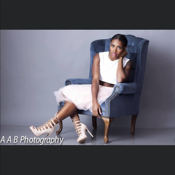 FOREVER 21 blush pink mesh skirt - Picture 2 of 12